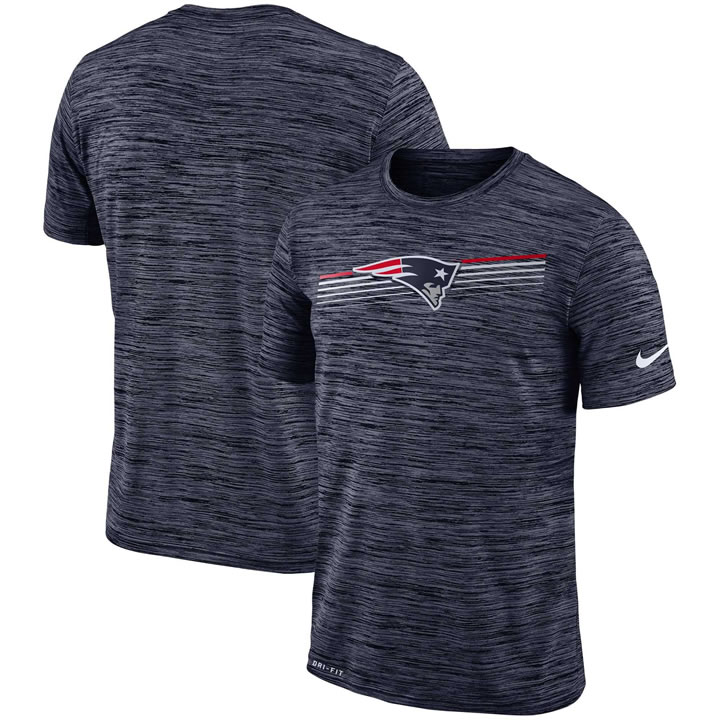 New England Patriots Nike Sideline Velocity Performance T-Shirt Heathered Navy,We sell and wholesale New England Patriots Nike Sideline Velocity Performance T-Shirt Heathered Navy on line form chian!